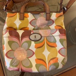 Retro looking Fossil Crossbody Purse